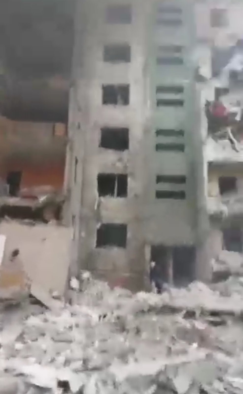 Сусідній будинок після вибуху. Скріншот з відео, наданий Юлією.