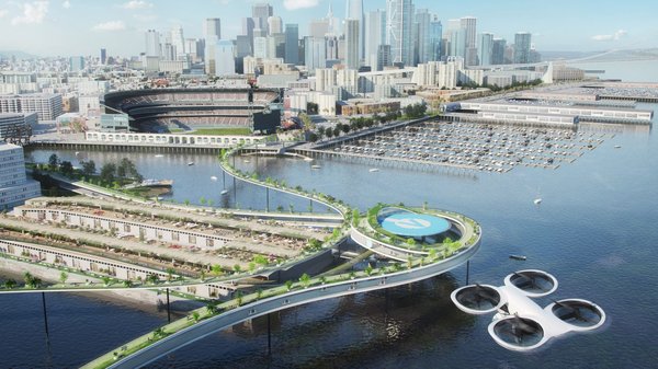 Виробники вже думають, як інтегрувати порти для пасажирських дронів у сучасні міста (ФОТО)