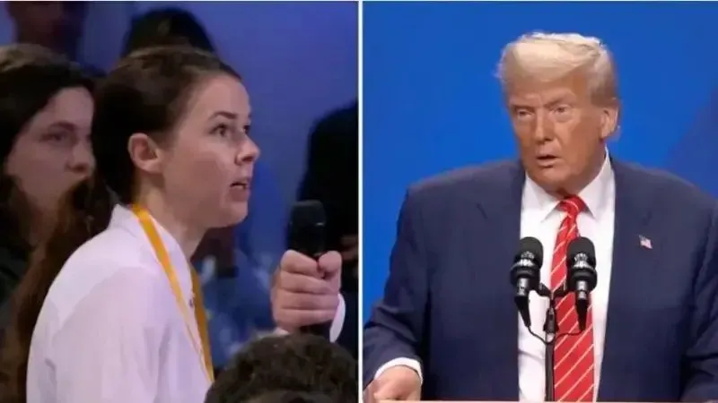 Мирослава Пеца і Дональд Трамп. Колаж: BBC