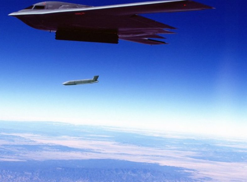 JASSM-ER missile launch from the B-2 aircraft