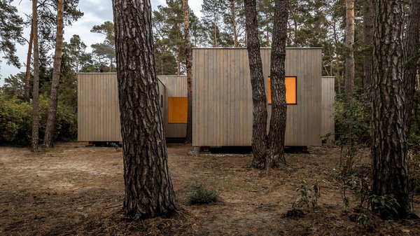 Затишок дня: Дерев'яні хатини серед німецьких сосен (ФОТО)