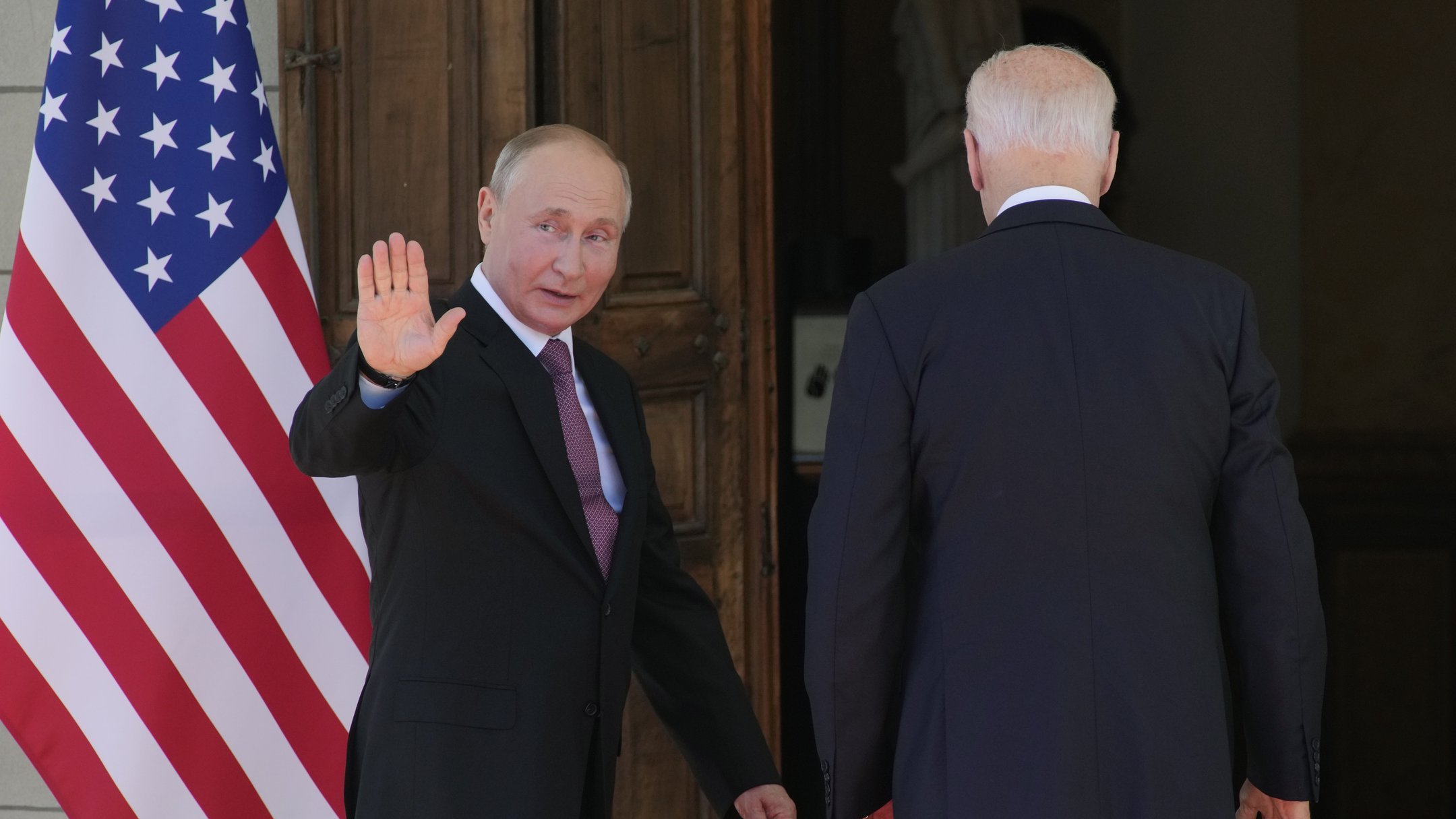 Пуітн і Байден у Женеві, 16 червня 2021 року. Фото: AP