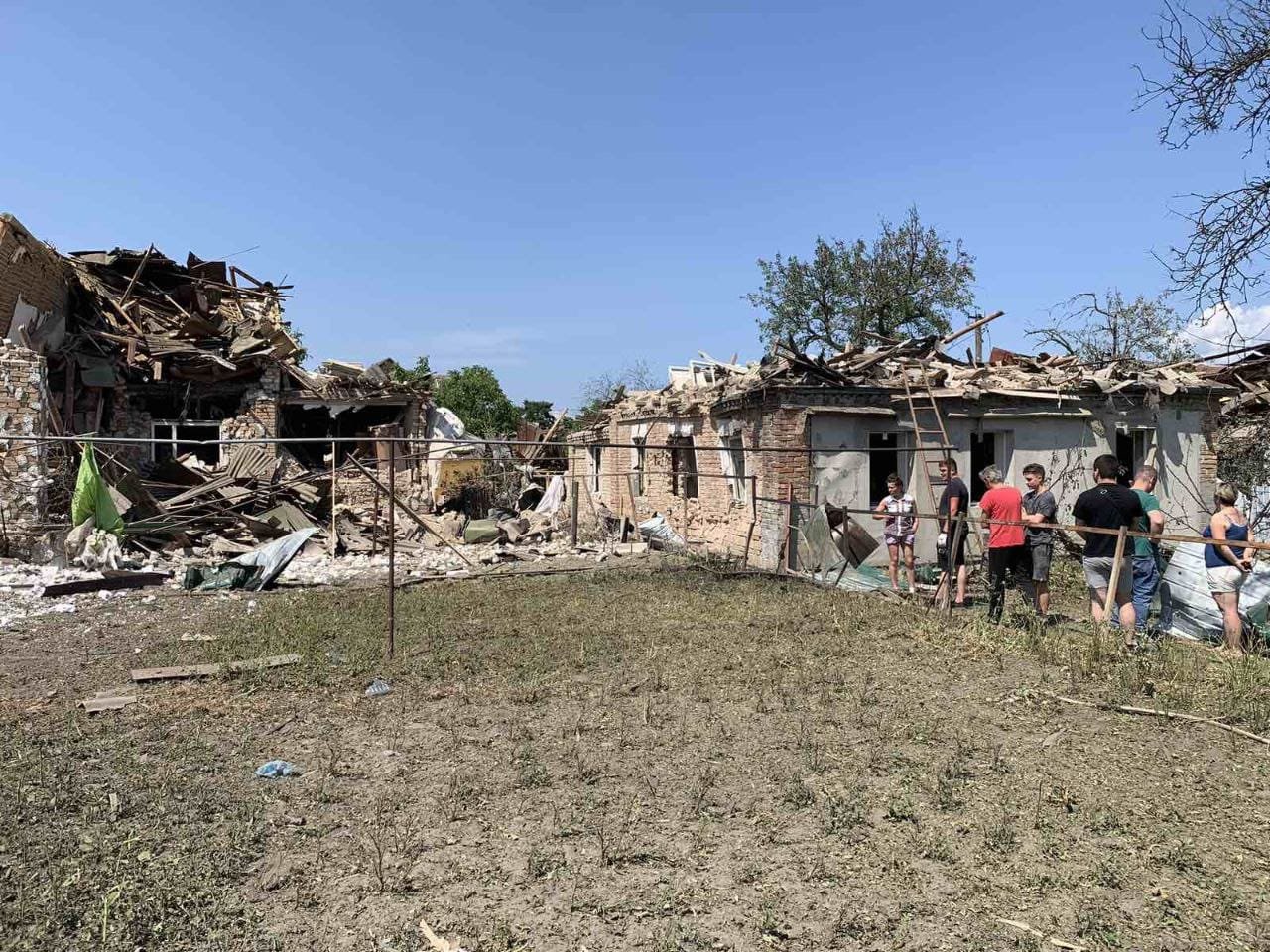 Будинок Галини після ракетного обстрілу росіян. Джерело фото: Ann Chabarai/Facebook