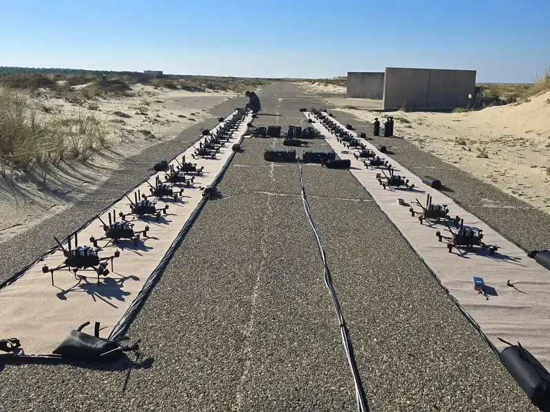 БпЛА із системи «стіни дронів». Фото: Atreyd