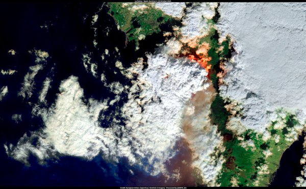 Супутникове фото дня: виверження на Канарах