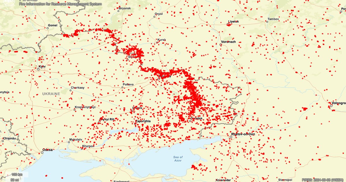 До Курської операції обстріли прикордоння були значно меншими. Зараз кордон прострілюється дуже щільно (КАРТА)