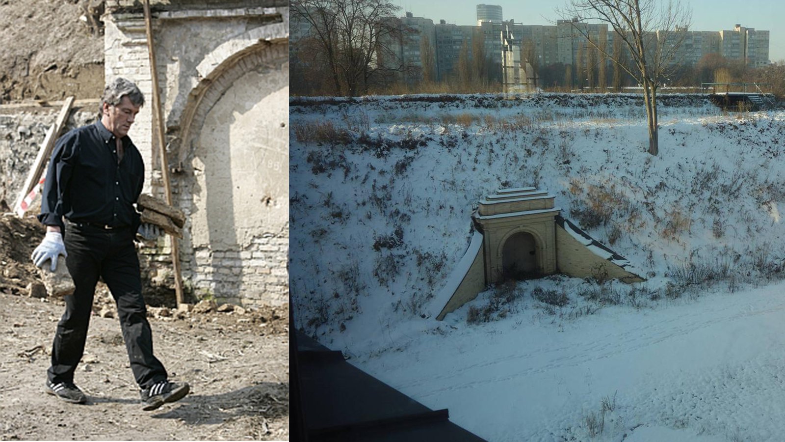Під валом цитаделі є багато потерн – підземних кам'яних споруд. У розчистці і реставрації потерни позаду Мистецького арсеналу брав участь особисто Віктор Ющенко.