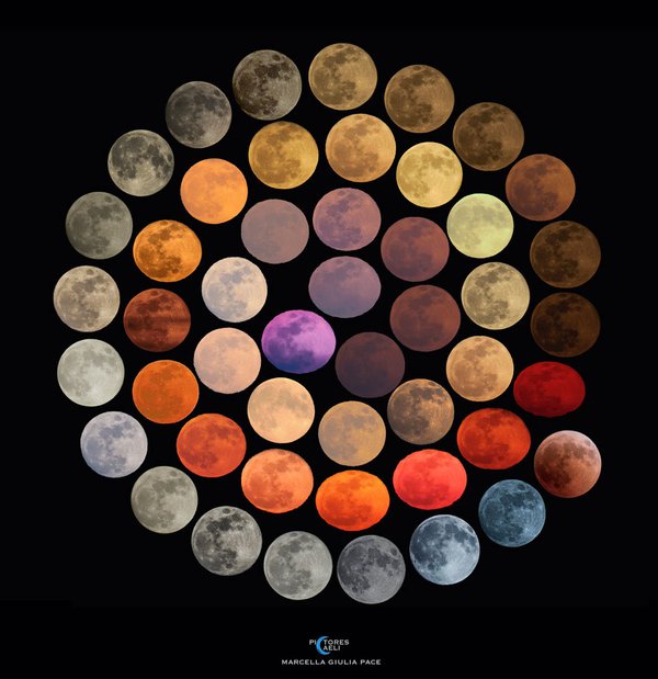 Астрономічні фото дня. Якого кольору «насправді» Місяць у небі?