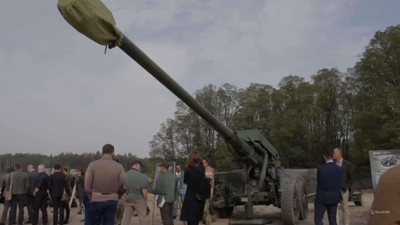 Причіпна “Богдана”. Кадр з відео Міноборони