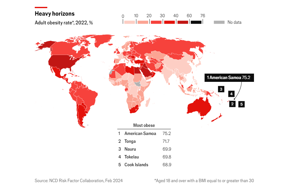 Карта: The Economist