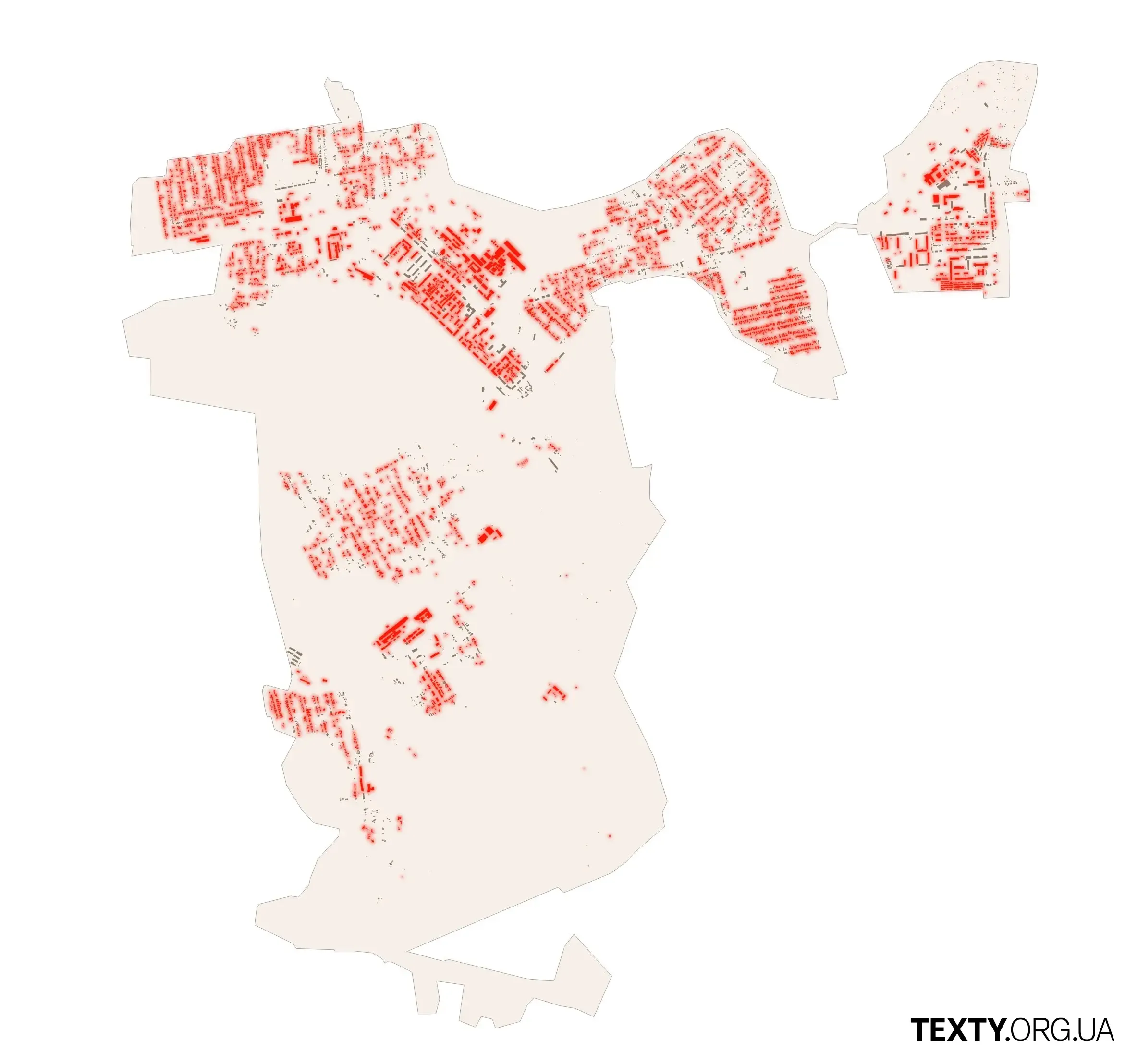 chasiv_map2 оборона, війна, datavis, інфографіка, руйнування, часів яр, хід війни, супутникові знімки