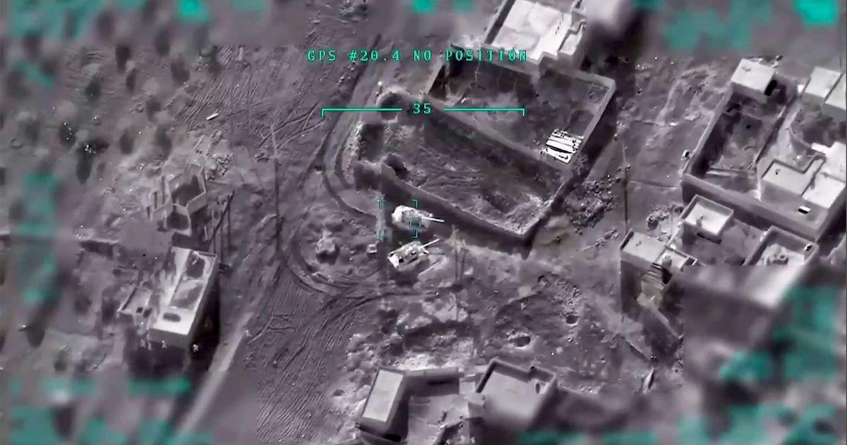 Скріншот з відео про знищення Панцирів дронами