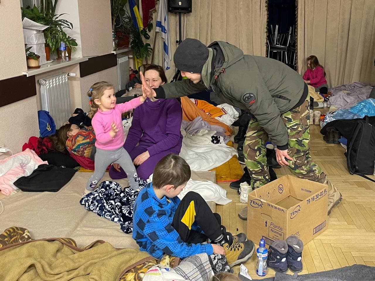 Діти, евакуйовані з Чернігова. Фото з фейсбук-сторінки організації