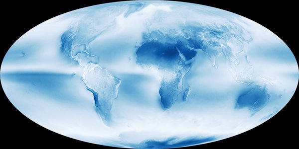 Карта дня: де та скільки хмар на планеті