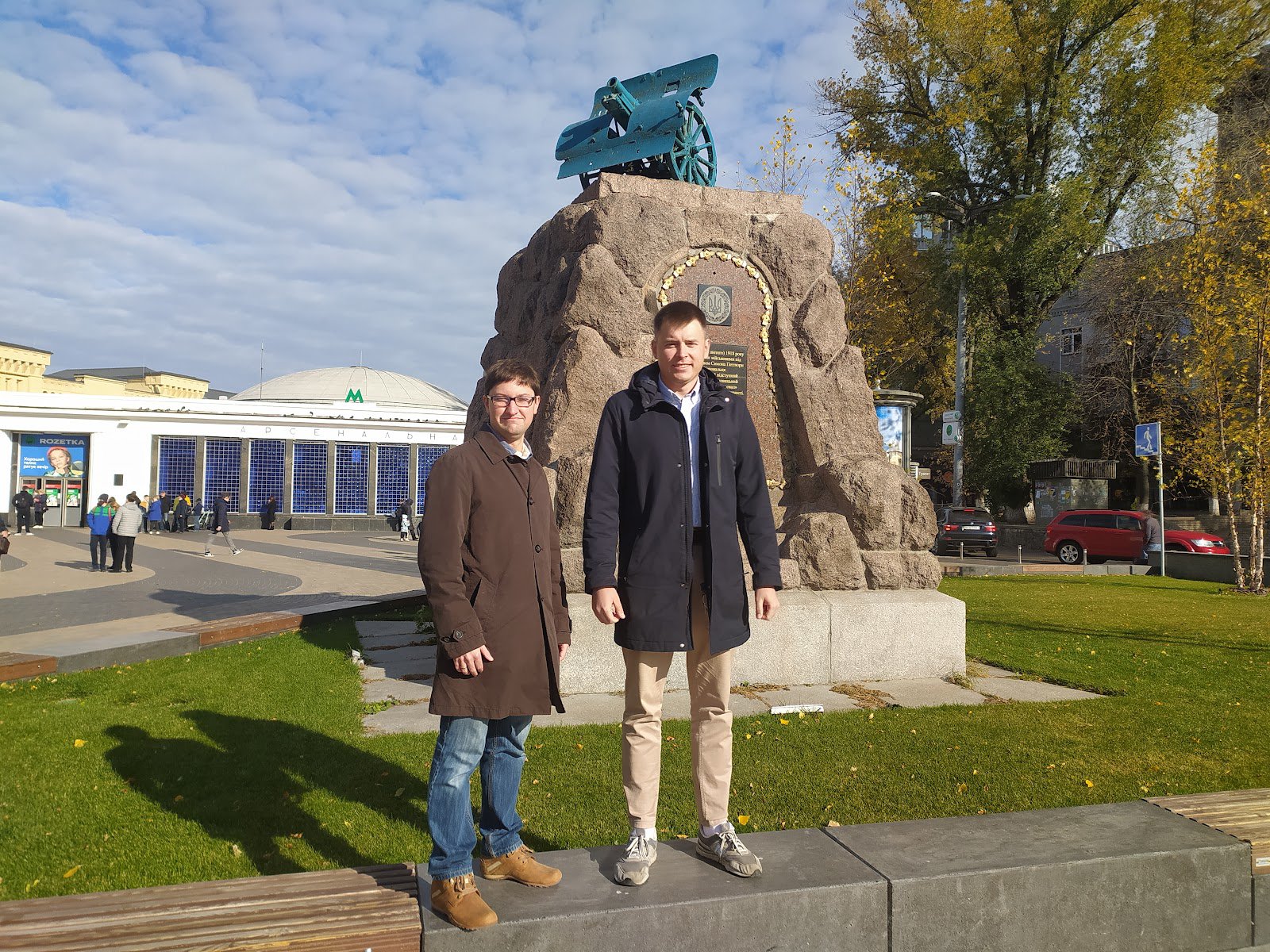Активісти Тиміш Мартиненко-Кушлянський (ліворуч) та Олег Слабоспицький