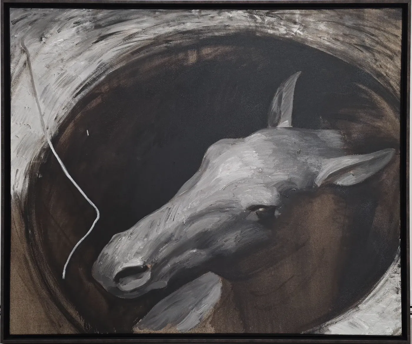 Робота Нікіти Кадана «Horse in a manhole». Фото: Voloshyn Gallery