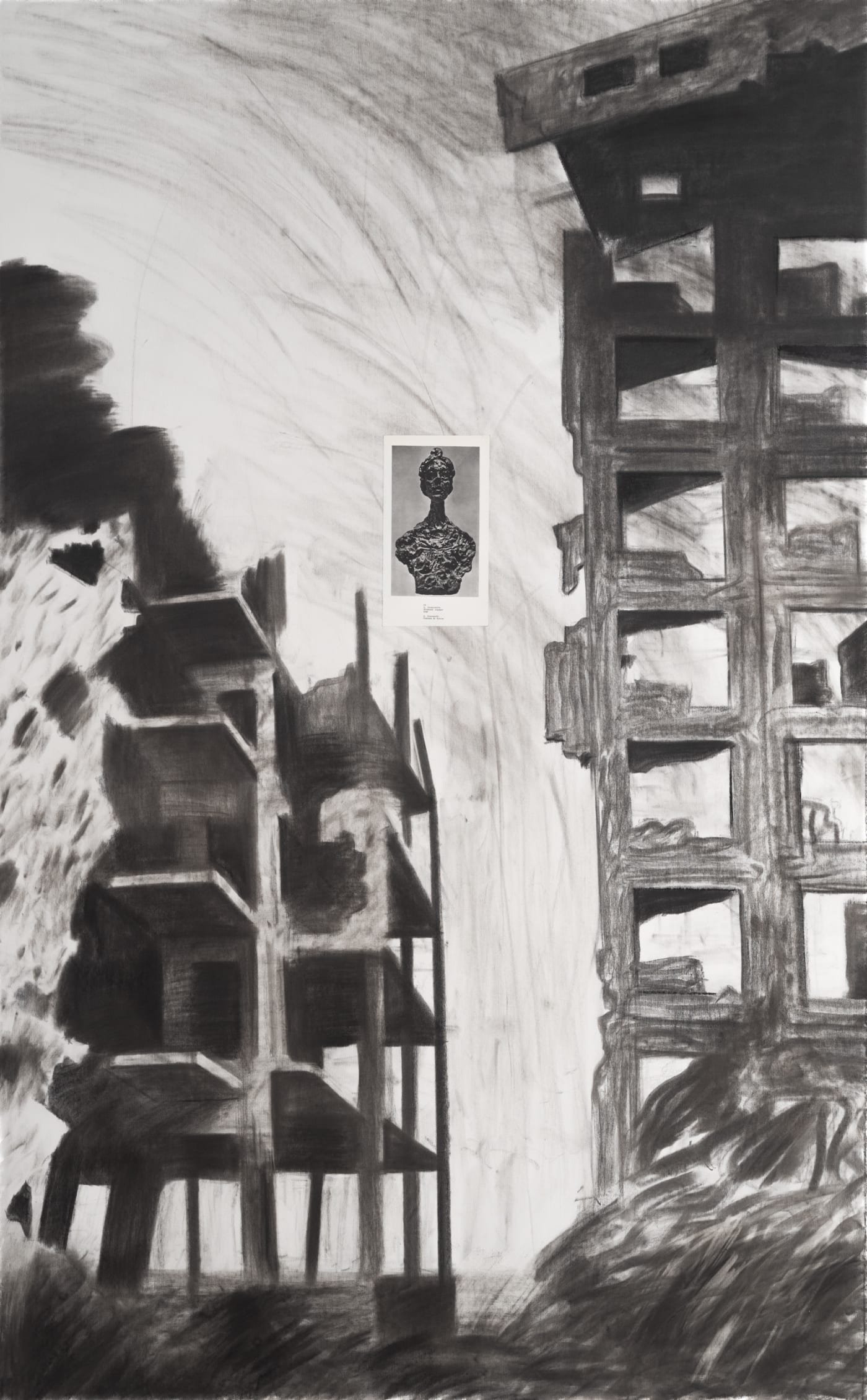 Робота Нікіти Кадана «Universal Ruins (Kyiv) & Universal Ruins (Gaza)». Фото: Voloshyn Gallery