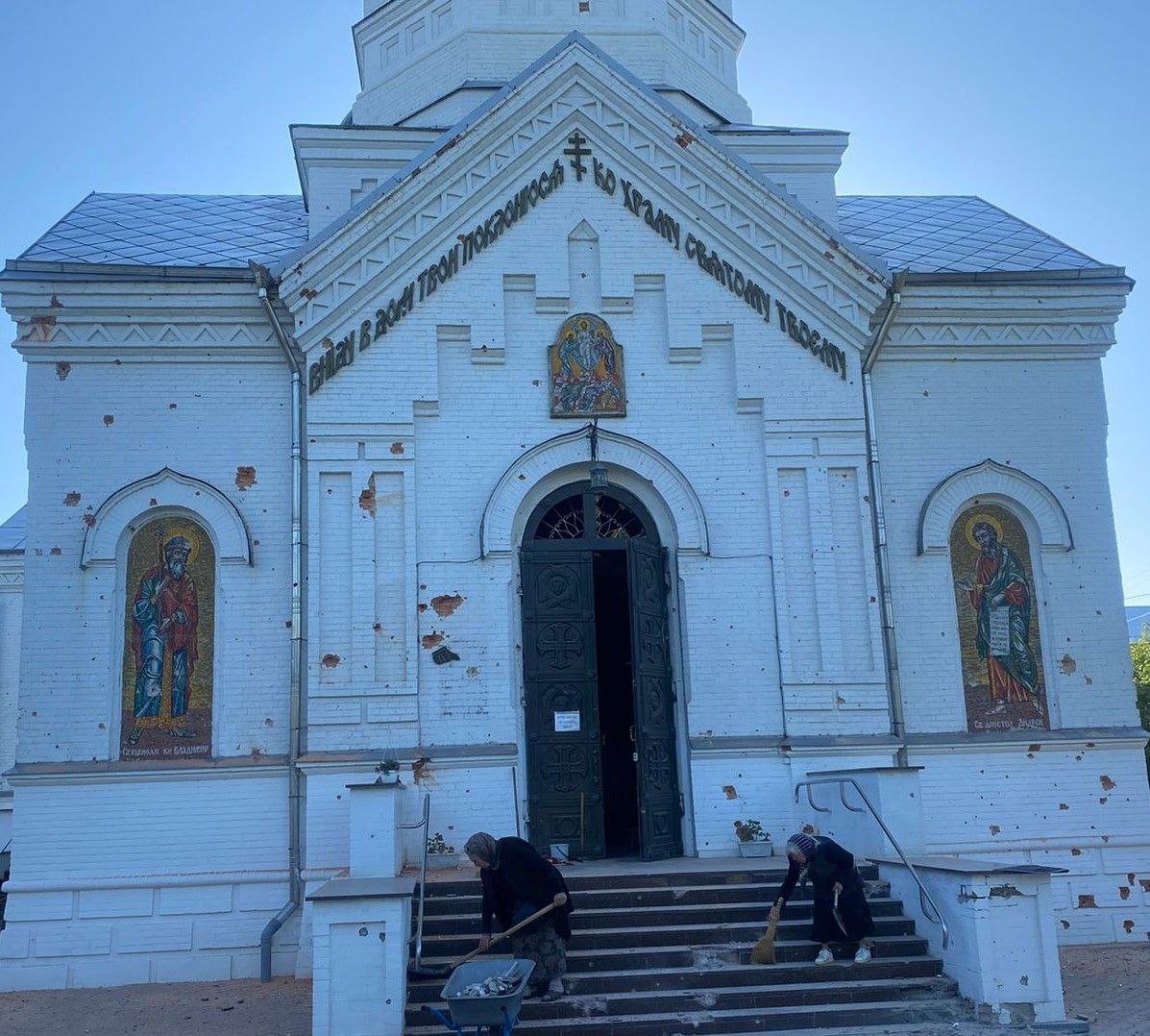 Church damaged on Easter eve