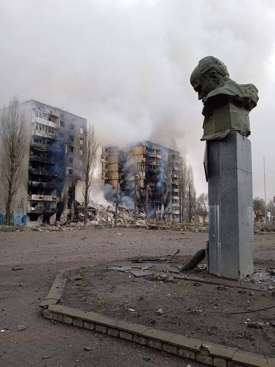 Будинок у Бородянці, обстріляний російськими окупантами 3 березня