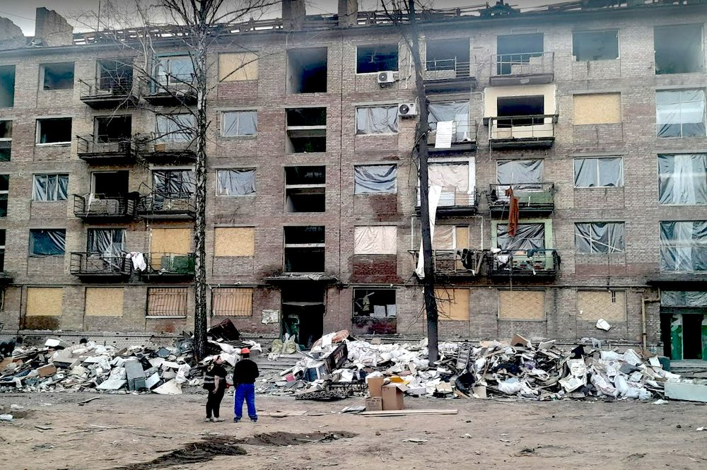 Будинок, який прийняв на себе вибухову хвилю